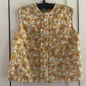 Vintage handmade floral tank
